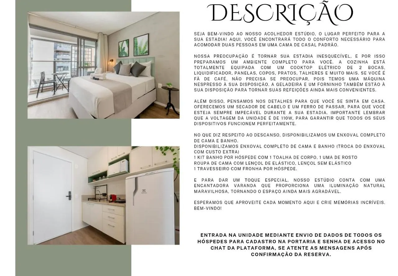 Apartment Easy Star - Studio Iluminado E Completo No Brooklin - Yd01H Sao Paulo